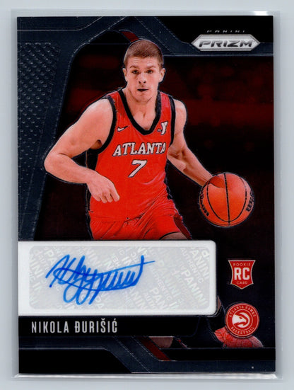 Nikola Durisic 2024-25 Panini Prizm Rookie Signatures Auto RC #RSI-NDH Hawks