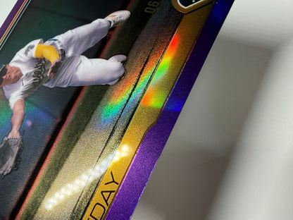 Jj Bleday 2025 Topps Chrome Purple Refractor /250 #183 Athletics