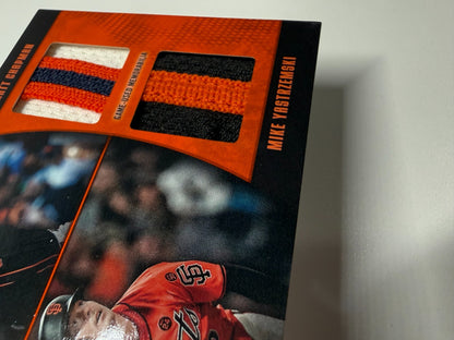 Matt Chapman Mike Yastrzemski 2025 Topps Series 2 Dual Relic Orange /25