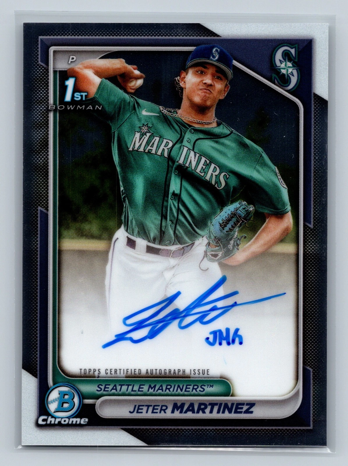 Jeter Martinez 2024 Bowman Chrome 1st Auto #CPA-JMZ Mariners