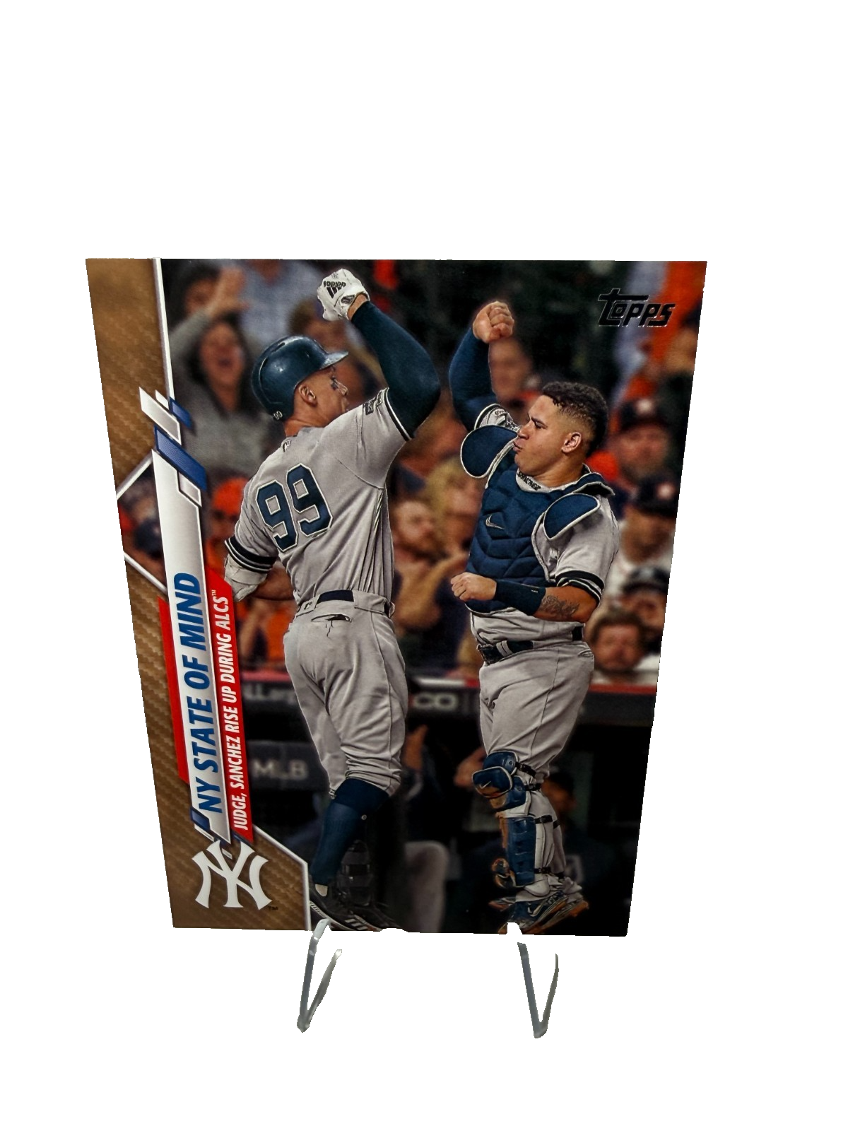 Aaron Judge Gary Sanchez 2020 Topps Series 2 Gold /2020 #591 Yankees