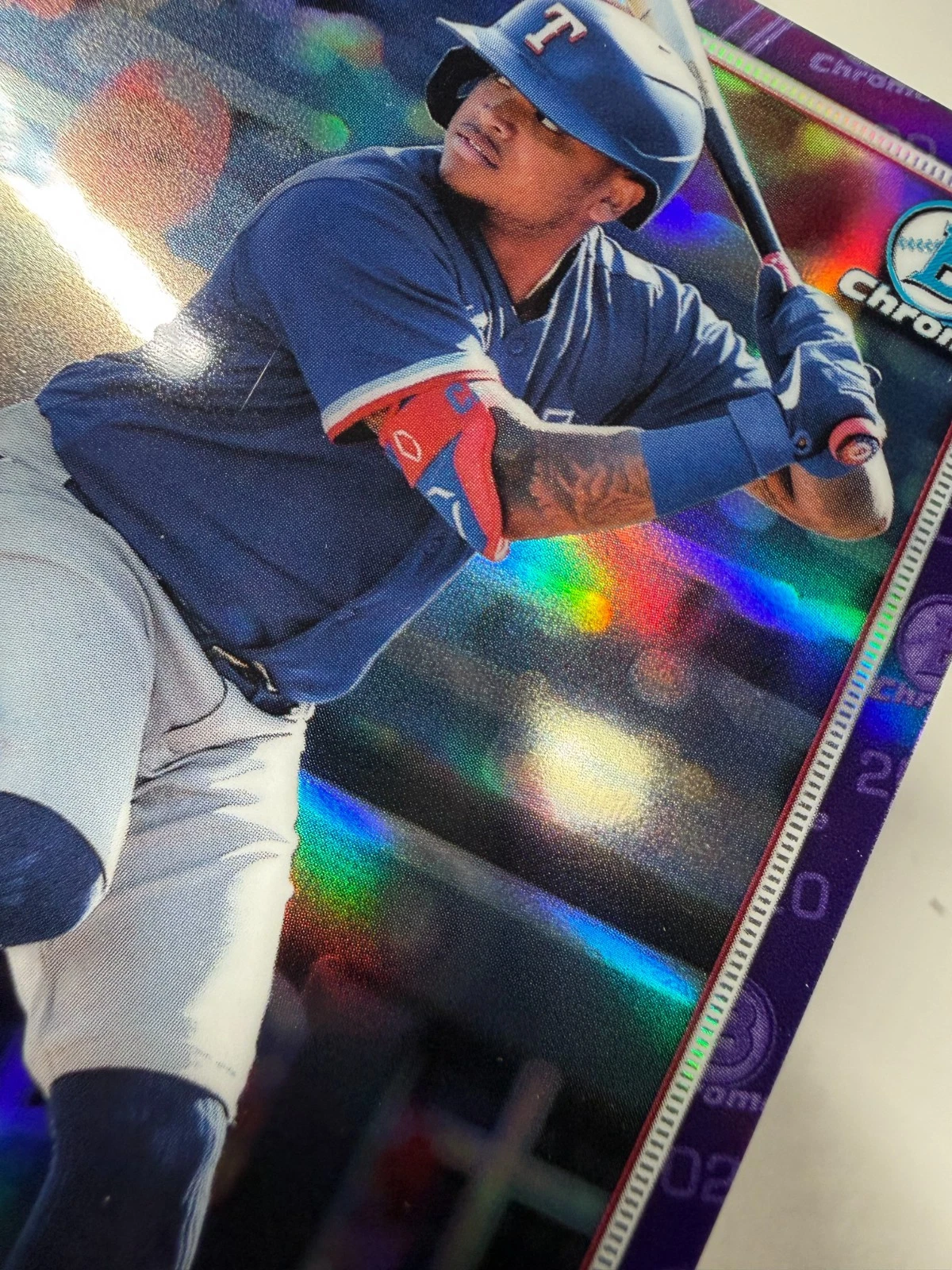 Willie Calhoun 2020 Bowman Chrome 1st Purple Refractor /250 #19 Rangers