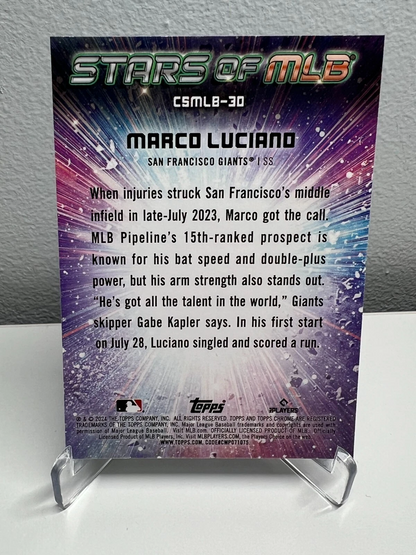 Marco Luciano 2024 Topps Series 1 Stars of MLB RC #SMLB-30 Giants
