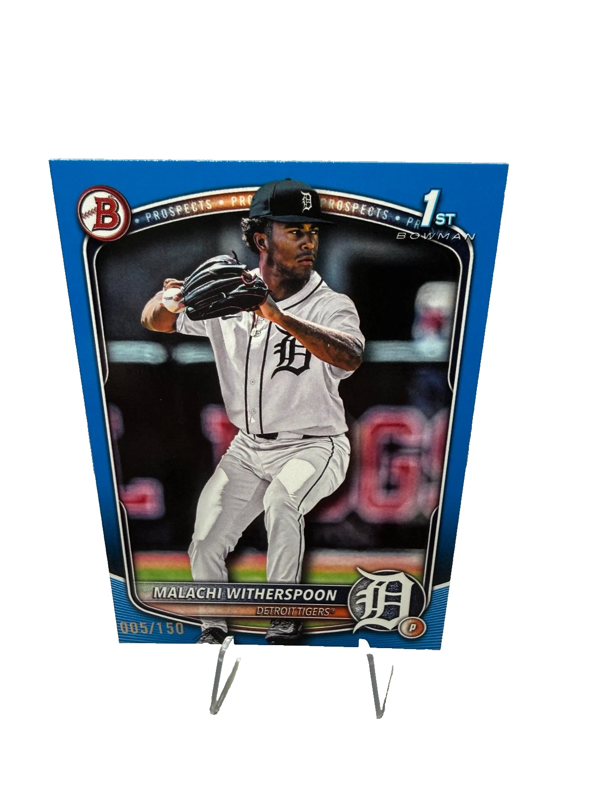 Malachi Witherspoon 2025 Bowman Draft 1st Paper Blue /150 #BD-172 Tigers