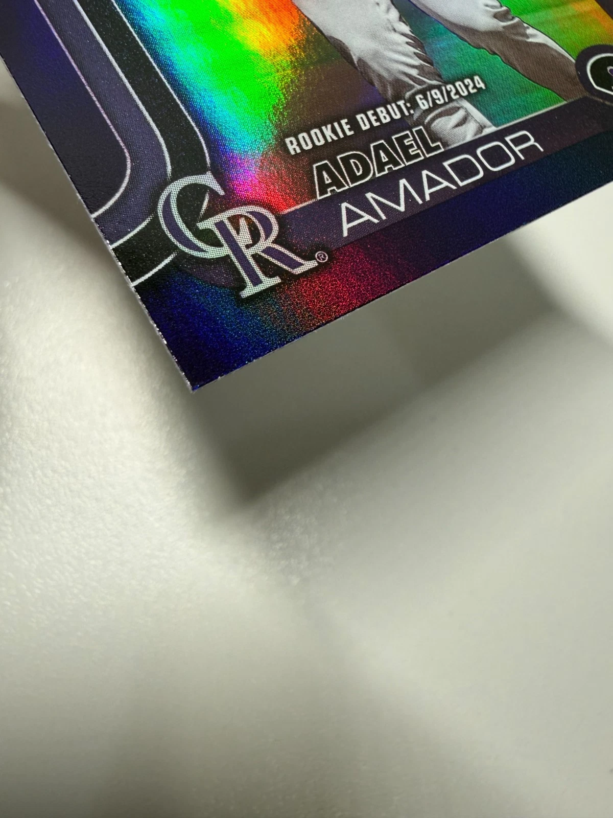 Adael Amador 2025 Topps Update Series Purple Foil RC /250 #US94 Rockies