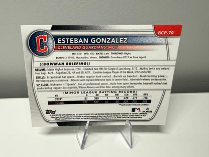 Esteban Gonzalez 2025 Bowman Chrome 1st Wave Refractor /350 #BCP-70 Guardians