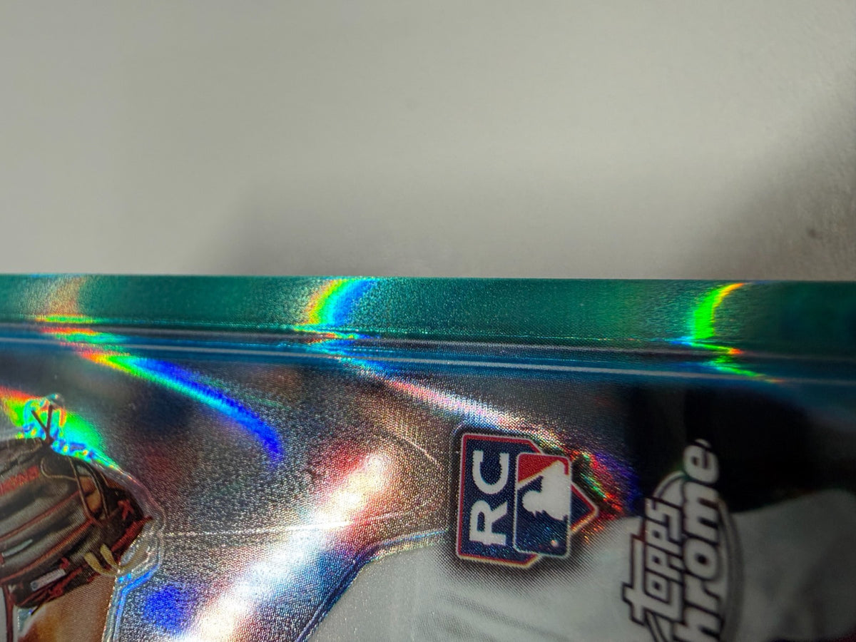 Allan Winans 2024 Topps Chrome Aqua RayWave Refractor RC /199 #249 Braves
