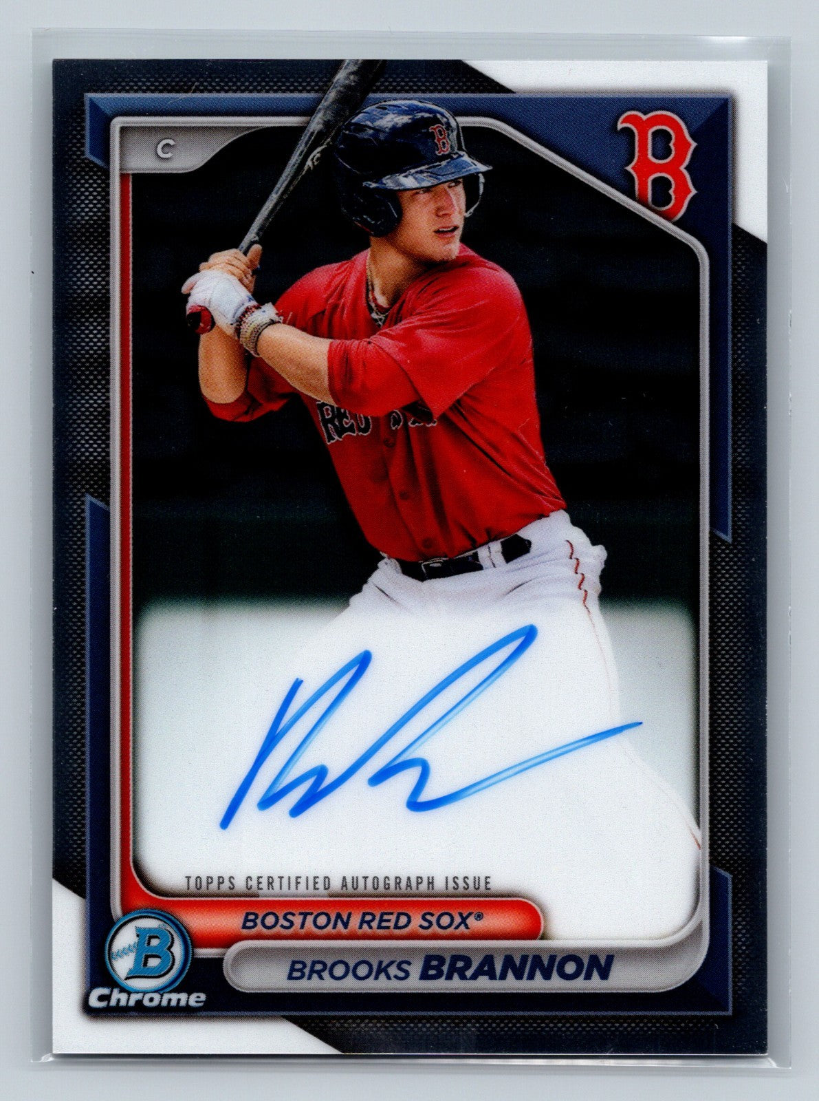 Brooks Brannon 2024 Bowman Chrome Prospects Auto #CPA-BB Red Sox
