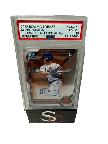 Kevin Parada 2022 Bowman Draft Chrome 1st Auto #CDA-KP Mets PSA 10 GEM MT