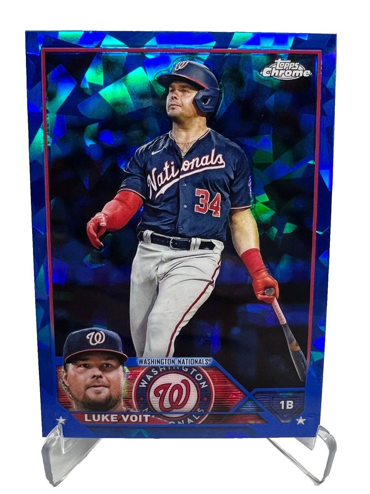 Luke Voit 2023 Topps Chrome Sapphire Edition #443 Nationals