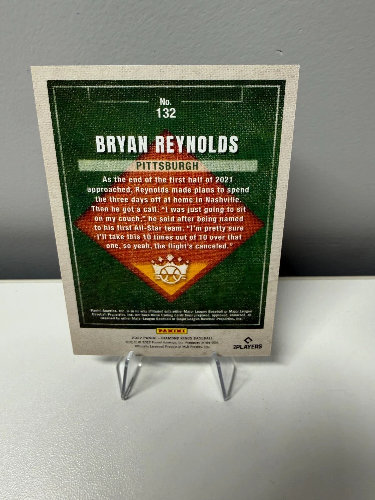 Bryan Reynolds 2022 Panini Diamond Kings Artist's Silver Proof /99 #132 Pirates