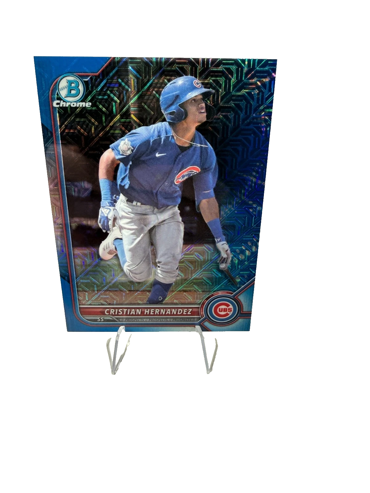 Cristian Hernandez 2022 Bowman Chrome Blue Mojo Refractor /150 #BCP-240