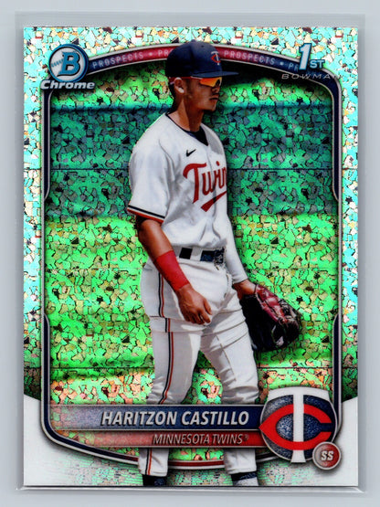 Haritzon Castillo 2025 Bowman Chrome 1st Mini Diamond Refractor #BCP-161 Twins