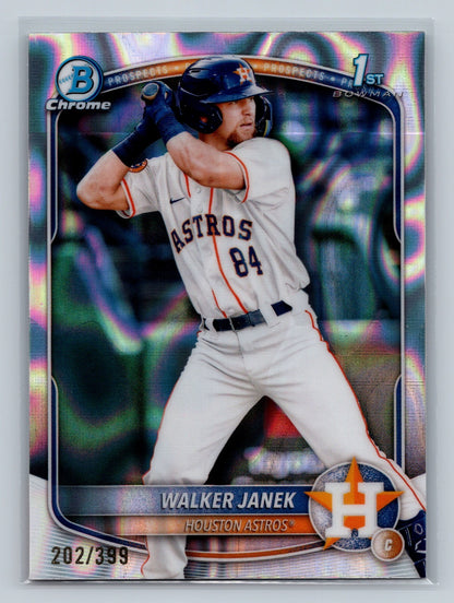 Walker Janek 2025 Bowman Chrome 1st Lava Refractor /399 #BCP-15 Astros