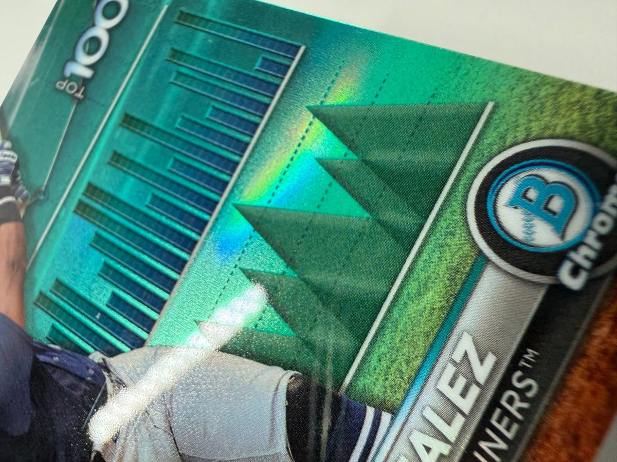Gabriel Gonzalez 2024 Bowman Scouts Top 100 Aqua Refractor /125 #BTP-48 Mariners