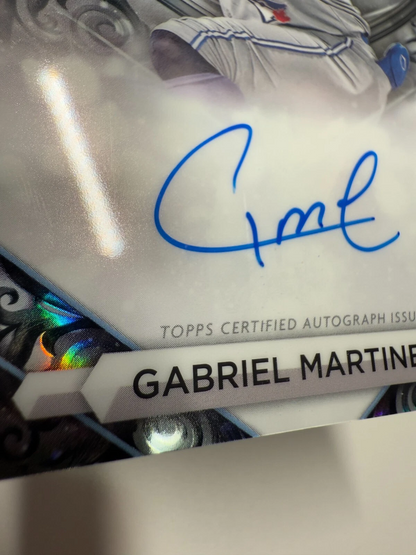 Gabriel Martinez 2023 Bowman Sterling Prospect Silver Refractor Auto /100 #PA-GM