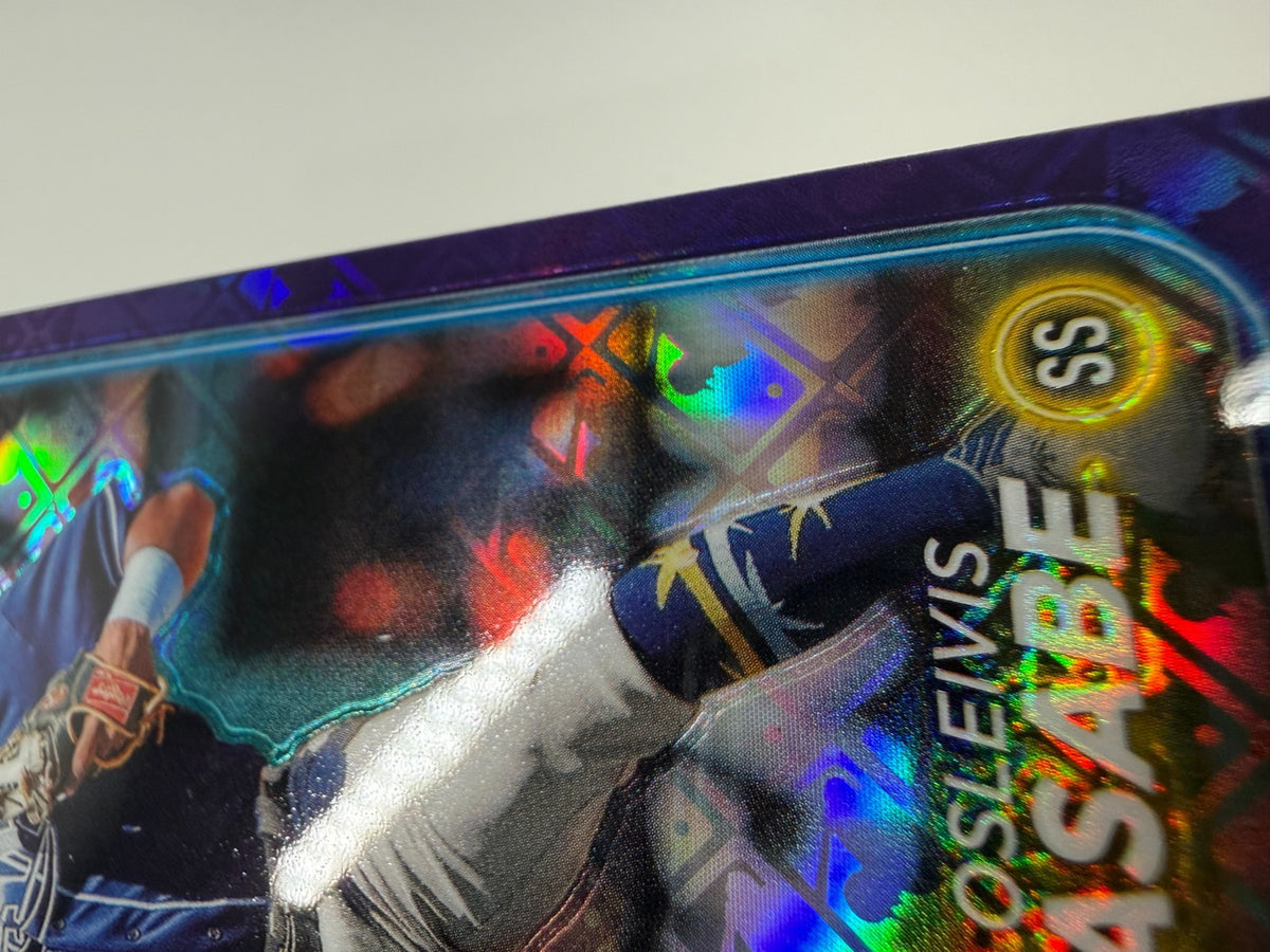 Osleivis Basabe 2024 Topps Chrome Logofractor Purple Refractor /250 #/250 Rays