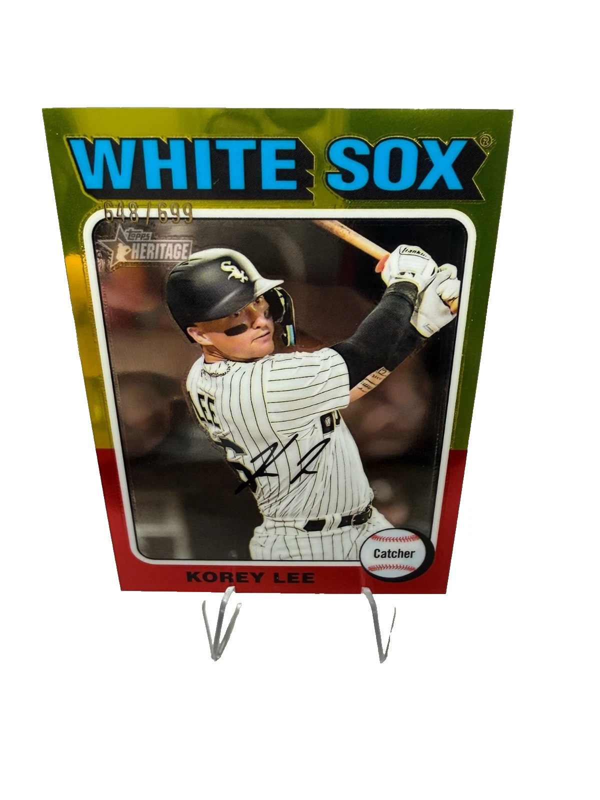 Korey Lee 2024 Topps Heritage Chrome /699 #224 White Sox