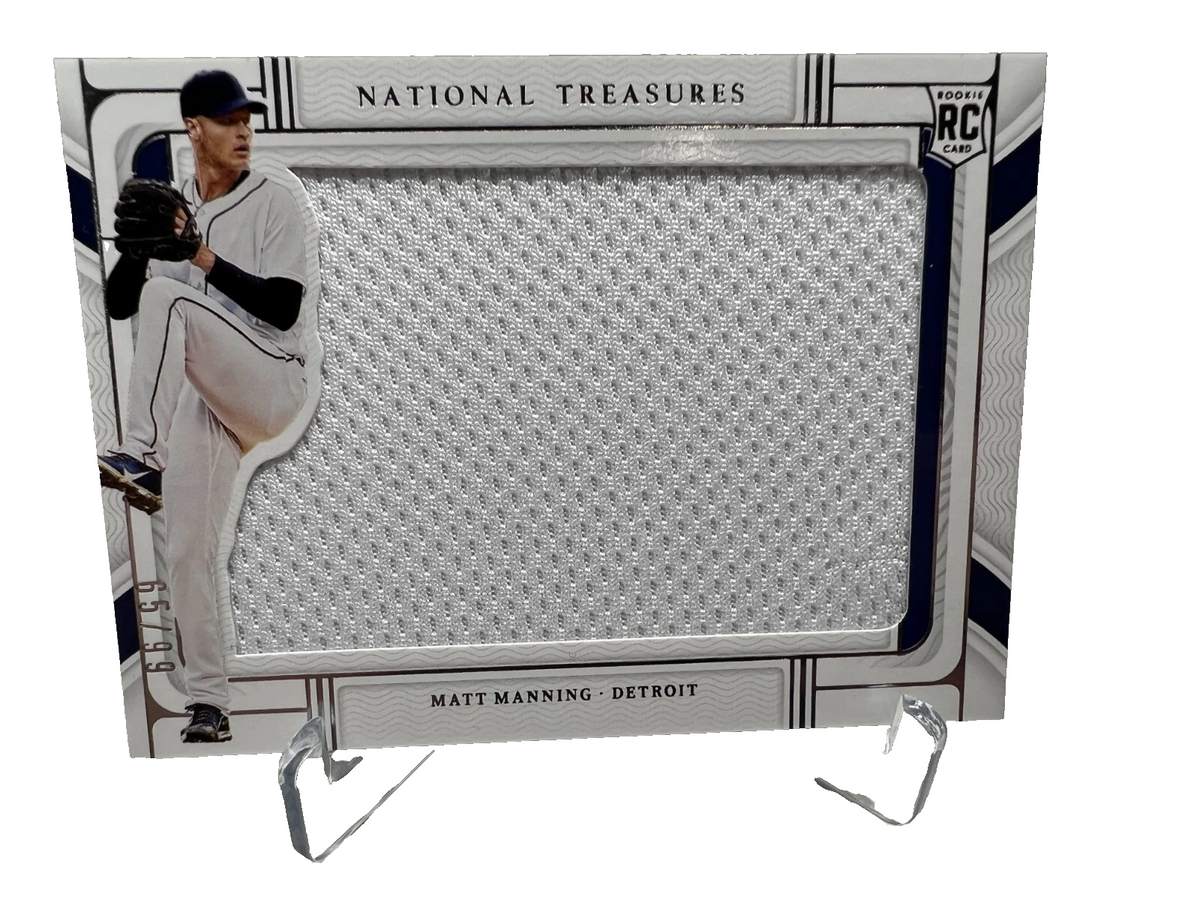Matt Manning 2022 Panini National Treasures Jumbo Relic RC /99 #RS-MM