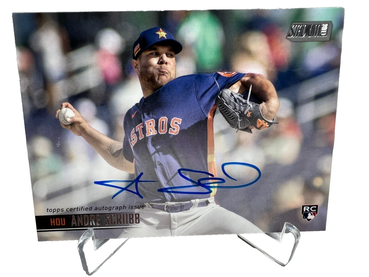 Andre Scrubb 2021 Topps Stadium Club Auto RC #SCBA-ASC Astros