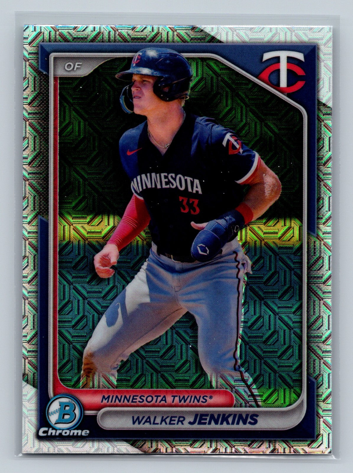 Walker Jenkins 2024 Bowman Chrome Prospects Mojo Refractor #BCP-204 Twins