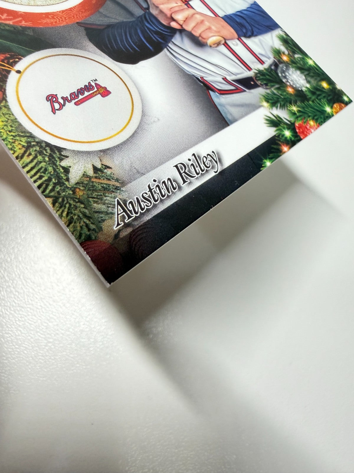 Austin Riley 2025 Topps Holiday Player Relic #PR-AR Braves