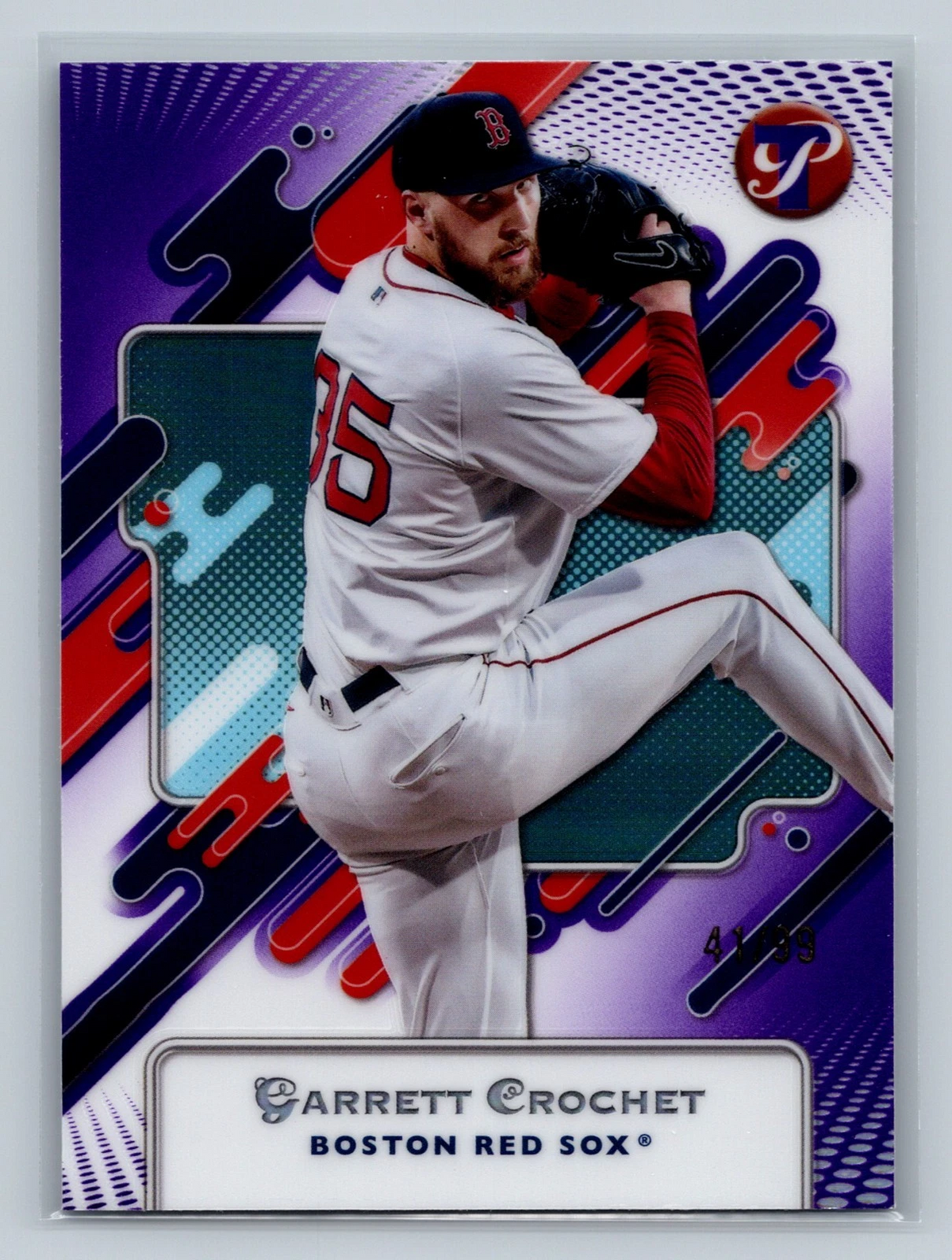 Garrett Crochet 2025 Topps Pristine Purple Refractor /99 #12 Red Sox