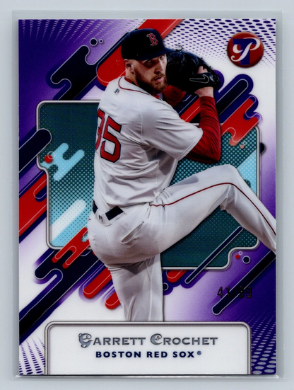 Garrett Crochet 2025 Topps Pristine Purple Refractor /99 #12 Red Sox