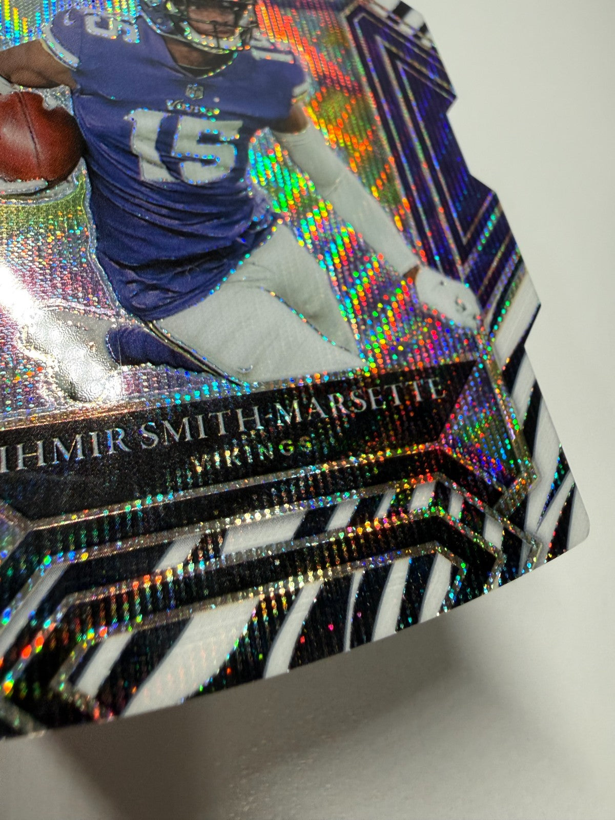 Ihmir Smith-Marsette 2021 Panini Select Concourse Zebra Die Cut Prizm RC #82