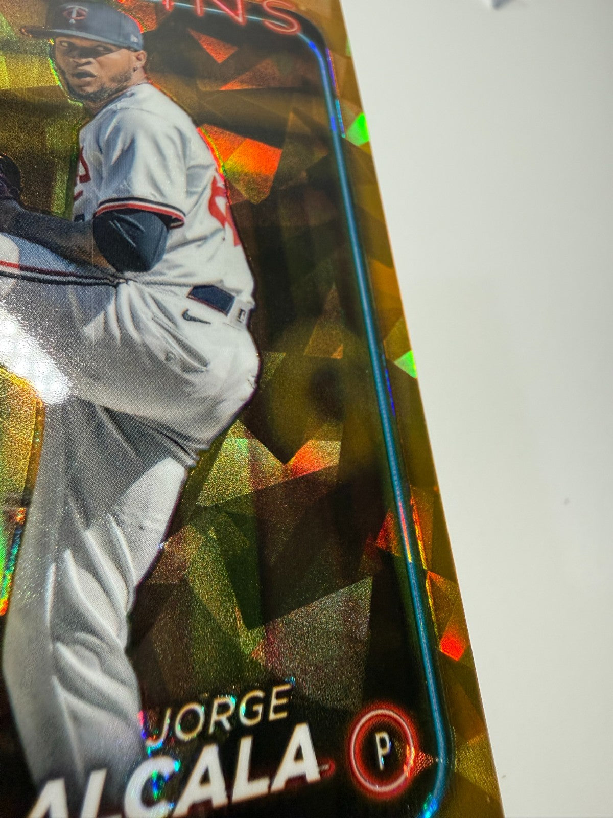 Jorge Alcala 2024 Topps Chrome Update Sapphire Gold Refractor /50 #USCS4 Twins