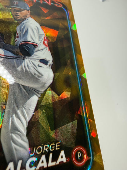 Jorge Alcala 2024 Topps Chrome Update Sapphire Gold Refractor /50 #USCS4 Twins