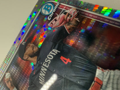 Carlos Correa 2025 Bowman Chrome Pulsar Refractor /399 #54 Twins