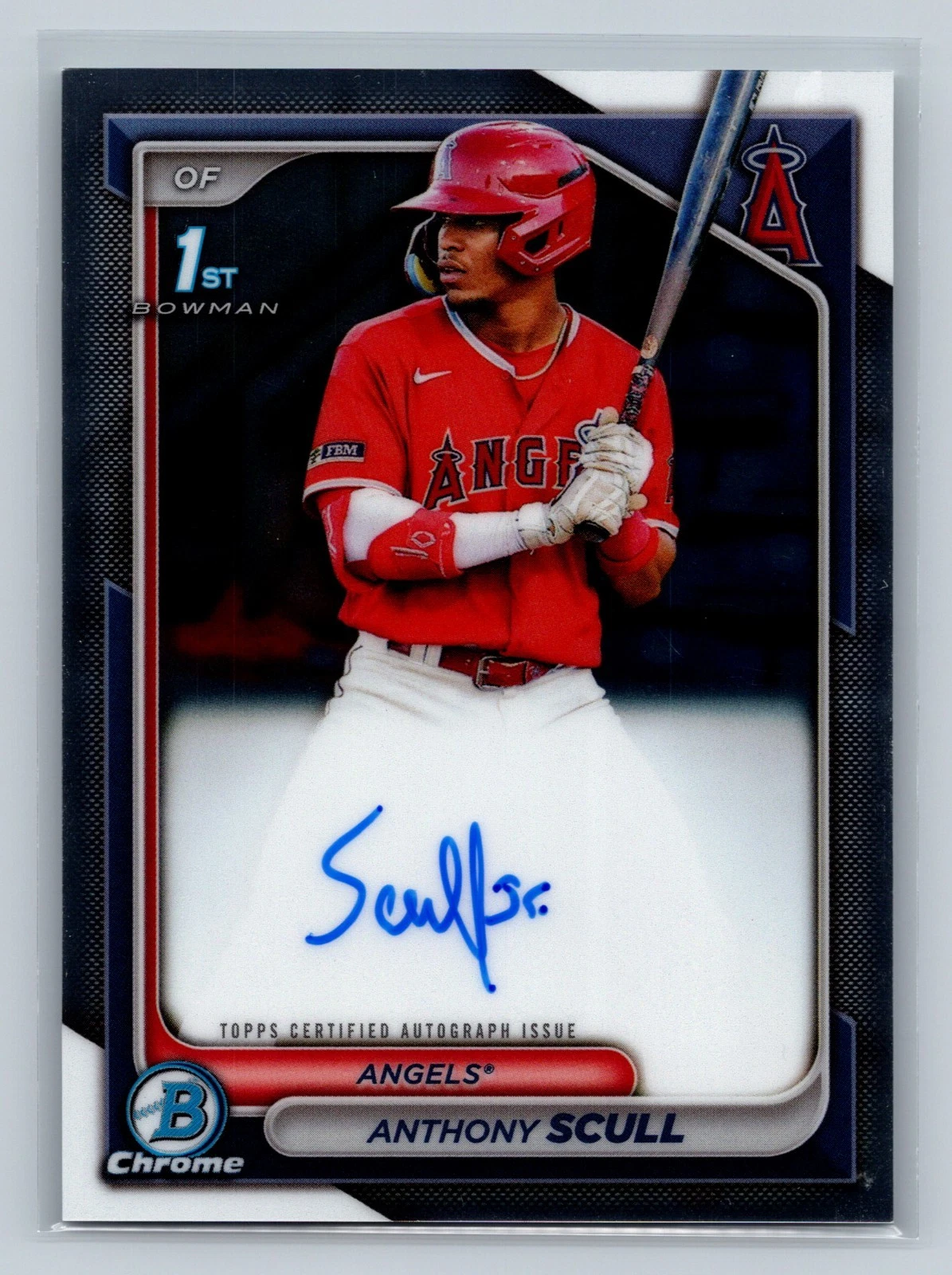 Anthony Scull 2024 Bowman Chrome 1st Auto #CPA-AS Angels