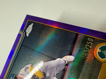 Jj Bleday 2025 Topps Chrome Purple Refractor /250 #183 Athletics