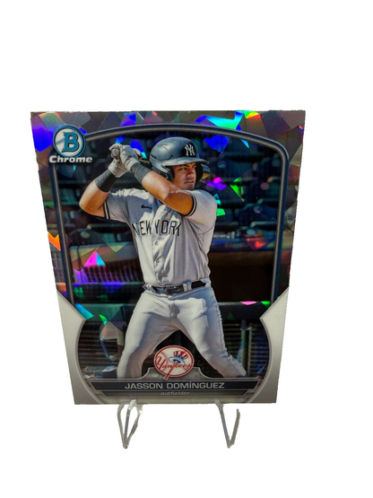 Jasson Dominguez 2023 Bowman Chrome Prospect Atomic Refractor #BCP-18 Yankees