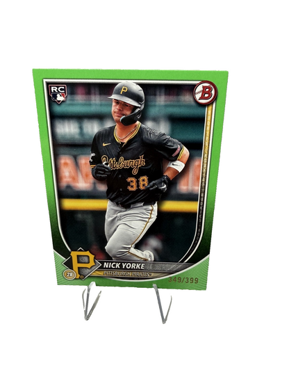 Nick Yorke 2025 Bowman Neon Green RC /399 #97 Pirates