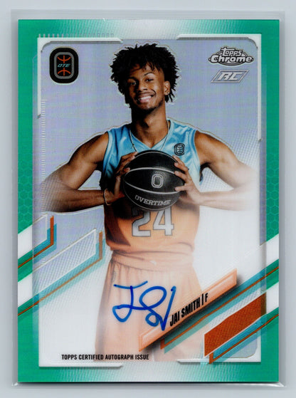 Jai Smith 2022 Topps Chrome Overtime Elite Aqua Refractor Auto RC /99 #CA-JS2