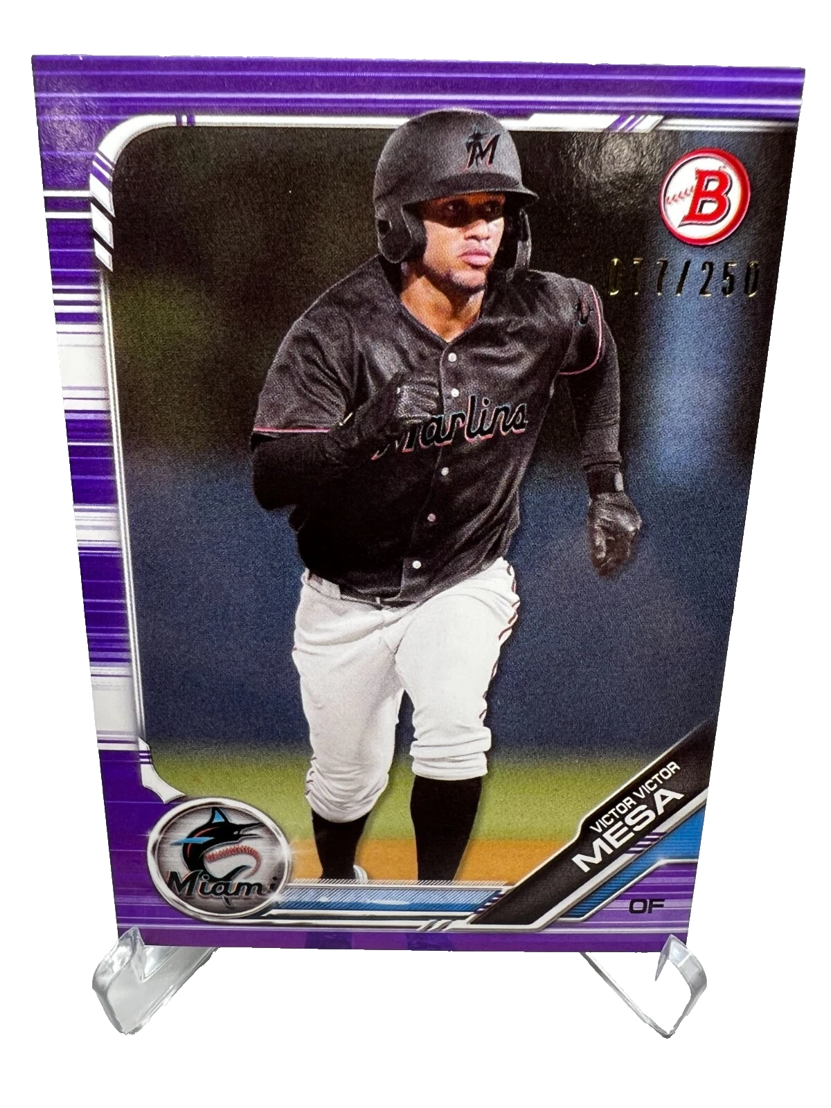 Victor Victor Mesa 2019 Bowman Draft Purple /250 #BD-88 Marlins