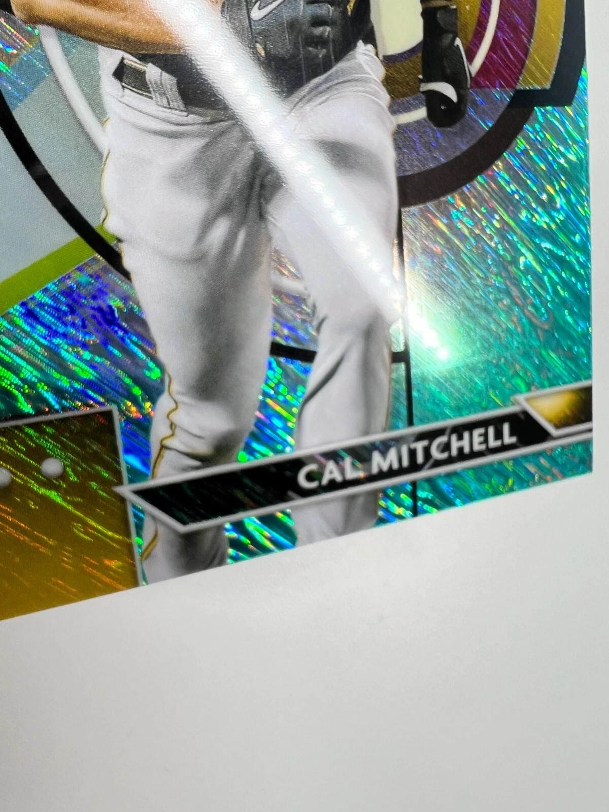 Cal Mitchell 2023 Topps Finest Aqua Shimmer Refractor RC /175 #31 Pirates