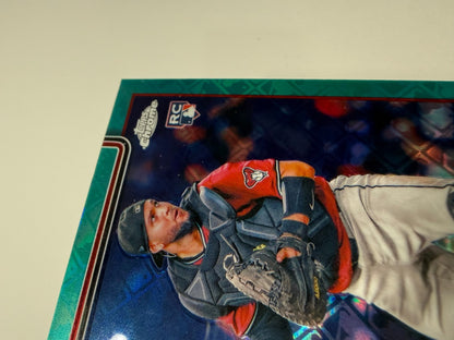 Adrian Del Castillo 2025 Topps Chrome Logofractor Aqua Refractor RC /199 #240