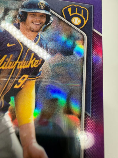 Brock Wilken 2024 Bowman Chrome Prospect Purple Refractor /250 #BCP-215 Brewers