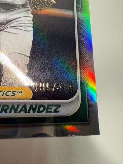 Darling Fernandez 2024 Bowman Chrome 1st Refractor /499 #BCP-184 Athletics