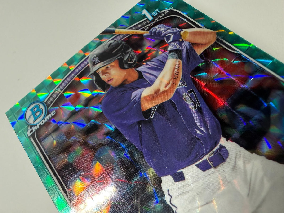 Cameron Nelson 2025 Bowman Draft Chrome 1st Aqua Geometric Refractor /125