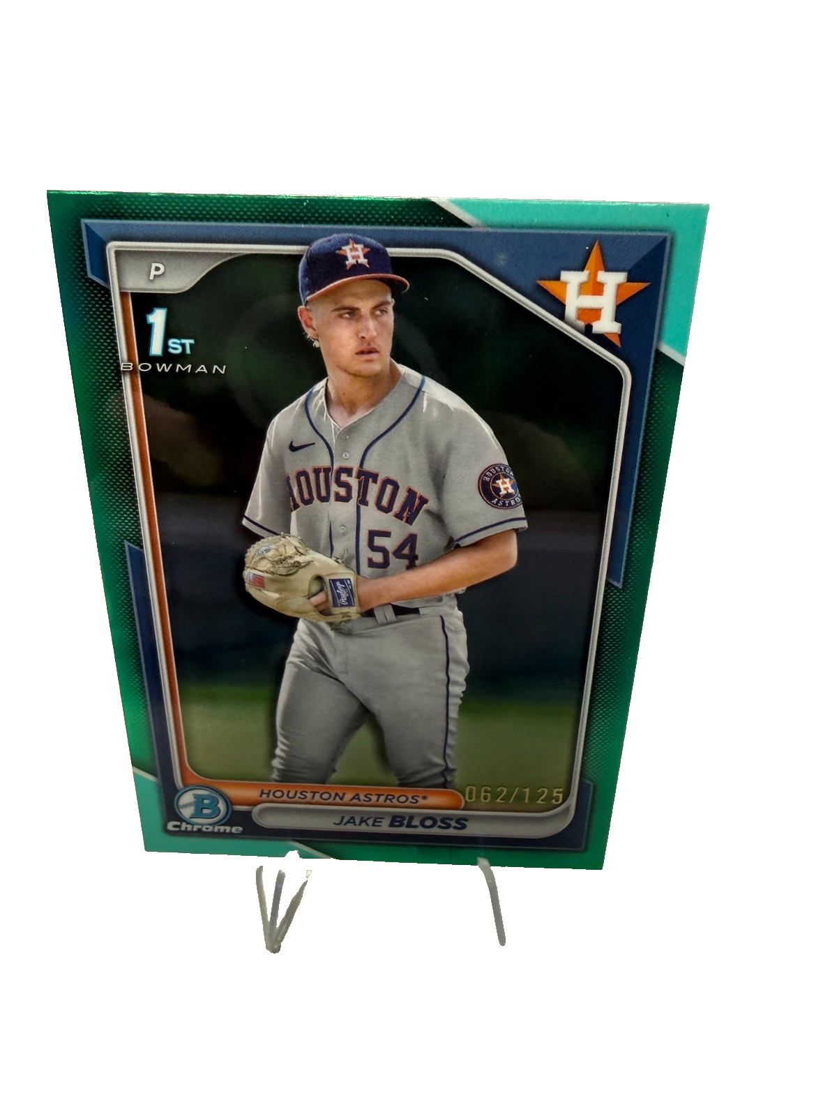 Jake Bloss 2024 Bowman Chrome 1st Aqua Refractor /125 #BCP-189 Astros