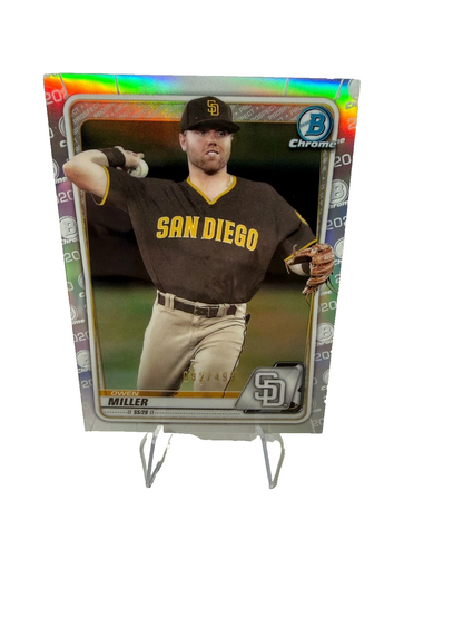 Owen Miller 2020 Bowman Chrome Prospect Refractor /499 #BCP-102 Padres