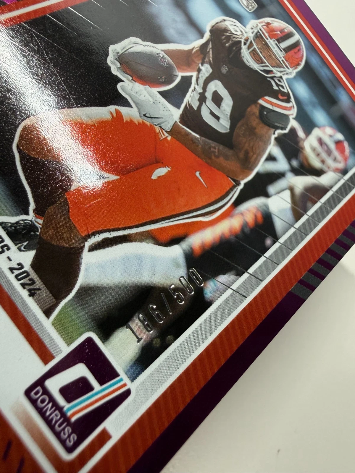 Cedric Tillman 2025 Panini Donruss Season Stat Line Purple /500 #78 Browns