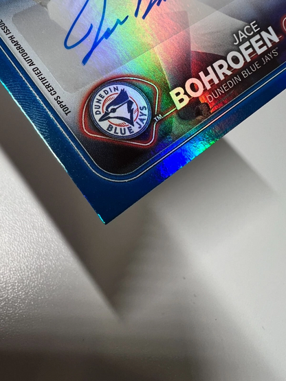 Jace Bohrofen 2024 Topps Pro Debut Blue Foil Auto /150 #PD-143 Blue Jays