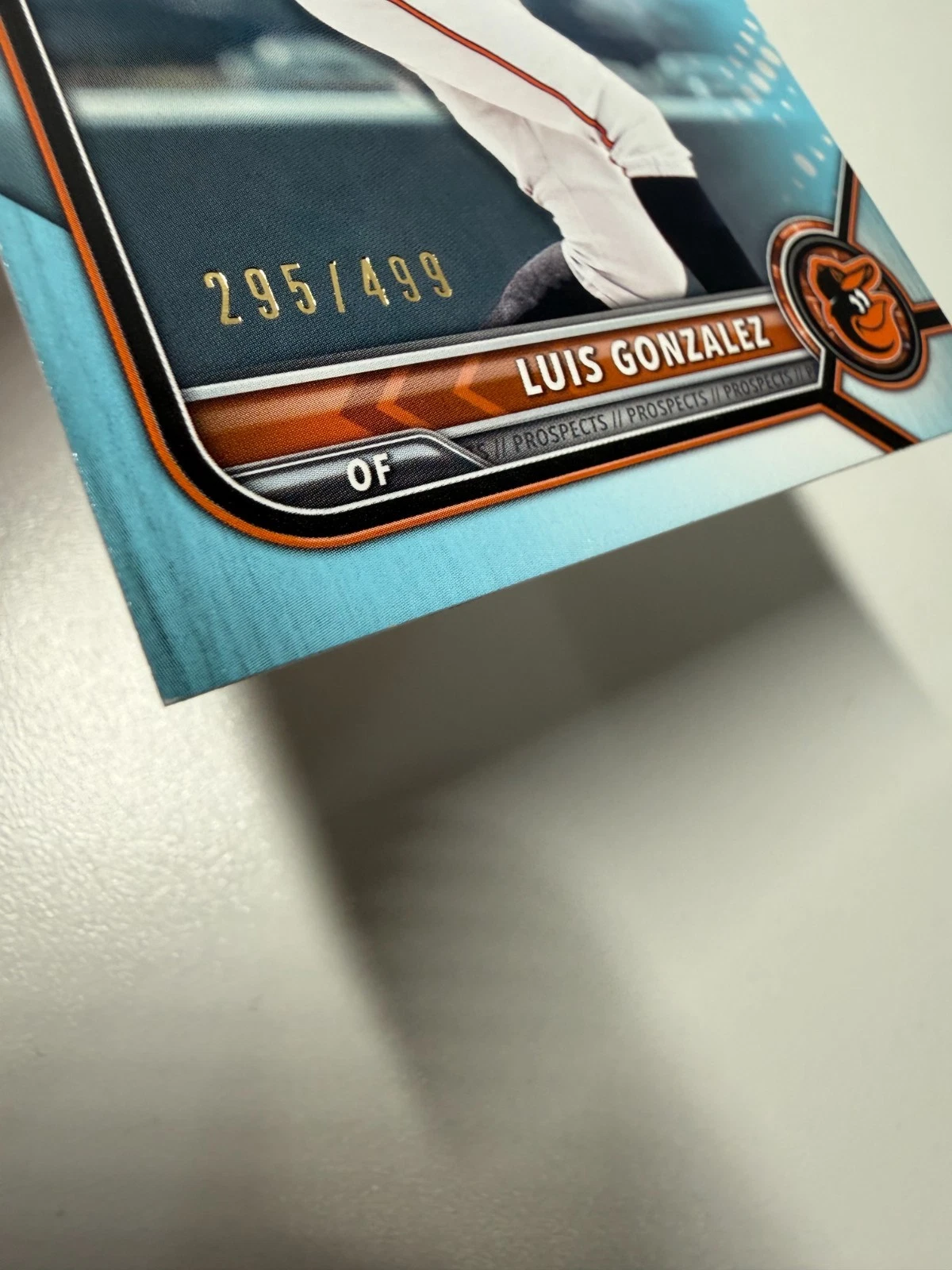 Luis Gonzales 2022 Bowman 1st Paper Sky Blue /499 #BP-125 Orioles