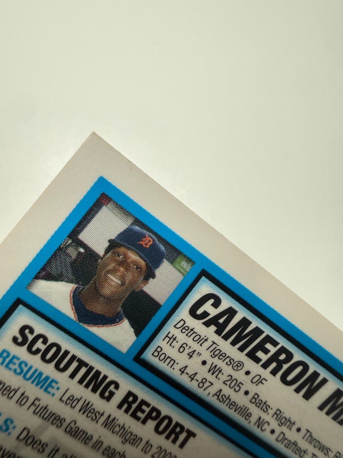 Cameron Maybin 2007 Bowman Draft Futures Game Jersey #BDPP107 Tigers