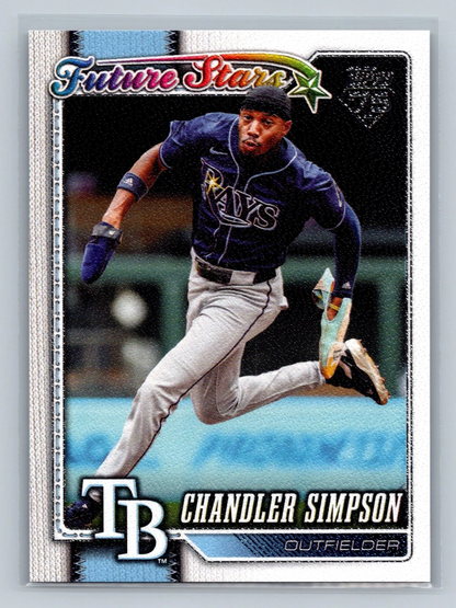 Chandler Simpson 2026 Topps Series 1 Future Stars Canvas /50 #342 Rays